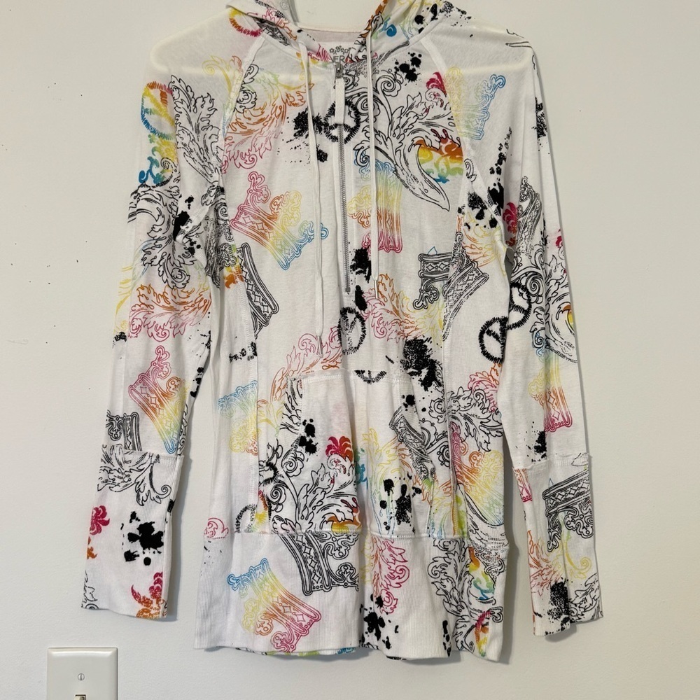 Energie Graffiti Cotton Sweater Women’s XL – Lightweight Streetwear